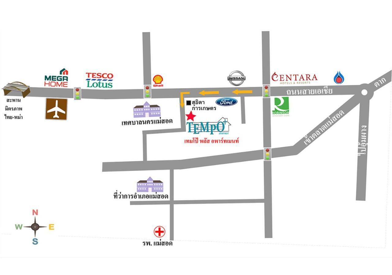 Tempo Plus Apartment Mae Sot Luaran gambar